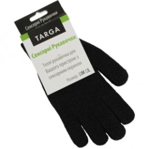     Targa Black Fingertips touch glove (L) (69978)