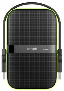    Silicon Power Armor A60 500GB 2.5 USB 3.0 Shockproof Water Resistant Black (SP500GBPHDA60S3K)