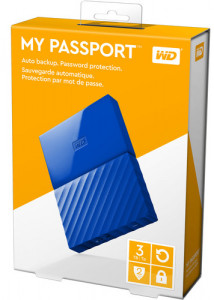   Western Digital My Passport 2.5 USB 3.0 3TB Blue (WDBYFT0030BBL-WESN) 6