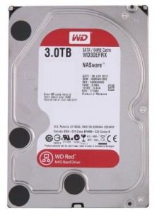   Western Digital 3TB 64MB 3.5 SATA 3.0 IntelliPower Red WD30EFRX 3