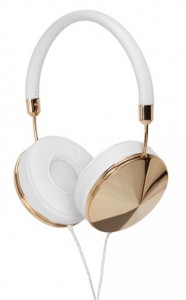  Frends Taylor Over-Ear Headphones Leather White/Polished Gold (010898)