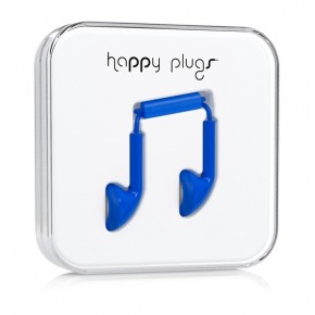  Happy Plugs Headphones Earbud Cobalt (7729)