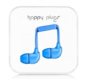  Happy Plugs Headphones In-Ear Blue (7718)
