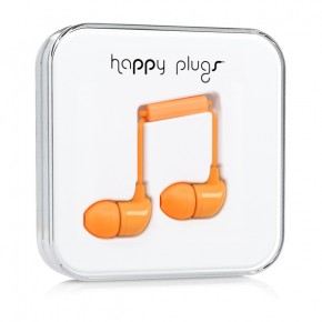  Happy Plugs Headphones In-Ear Orange (7723)