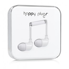  Happy Plugs Headphones In-Ear White (7726)