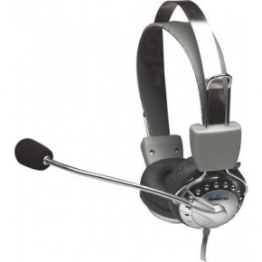    Manhattan Headset Stereo Silver 3