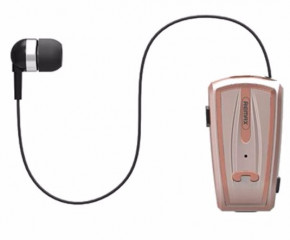 Bluetooth- Remax RB-T12 Clip-on Bluetooth Earphone/Receiver Rose Gold 3