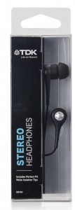  TDK EB120 Stereo In Ear Headphones, black-t32840
