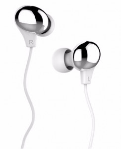  Usams US-SJ063 Color Beans Plating In-ear Earphone Ewave series Silver