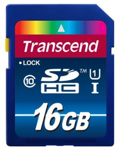   Transcend SDHC 16GB Class 10 UHS-I Premium (TS16GSDU1)