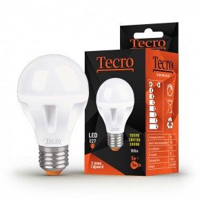 LED  Tecro T-A60-9W-3K-E27 9W E27