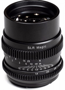  SLR Magic Cine 75mm f/1.4 FE or Sony E 3
