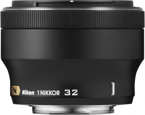  Nikon 1 Nikkor 32mm f/1.2 (JVA301DA) Black