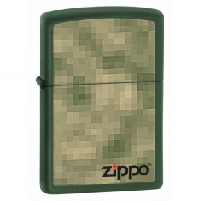   Digital Zippo Green 28036