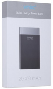   Vinsic Power Bank 20000 mAh VSPB303 QC 3.0 Li-pol Black 6