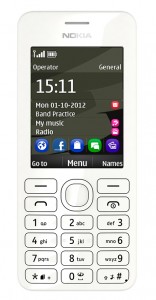  Nokia Asha 206 White Dual