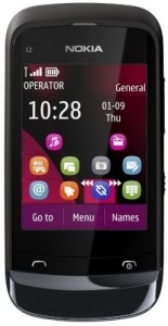 Nokia C2-03 Touch and Type Chrome Black Duos