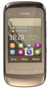   Nokia C2-06 Touch and Type Golden Duos