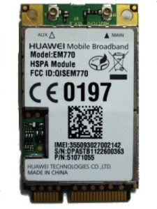 3G  Huawei HSUPA EM770 mini PCI