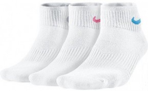  Nike 3 pair womens cotton cushioned quarter S (34-38)