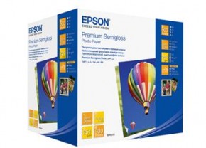  Epson 100mm x150mm Premium Semiglossy Photo Paper, 500. (C13S042200)