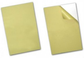   Self-adhesive PVC sheet white 0.3mm 23x33
