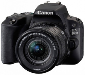  Canon EOS 200D kit 18-55 IS STM Black 3