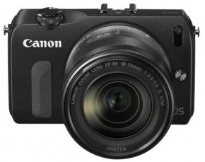  Canon EOS M 18-55 Kit Black + Speedlite 90 EX Black