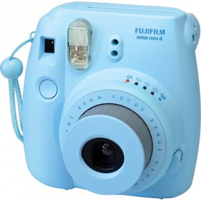    Fuji Instax Mini 8 Instant camera Blue + Cassette Fuji 5