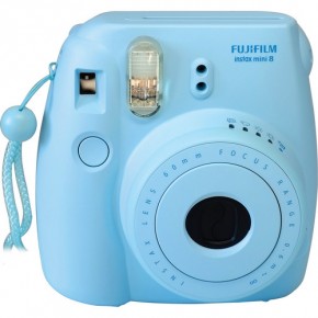    Fuji Instax Mini 8 Instant camera Blue + Cassette Fuji 6