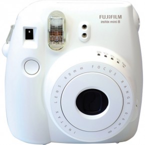    Fuji Instax Mini 8 Instant camera White + Cassette Fuji 8