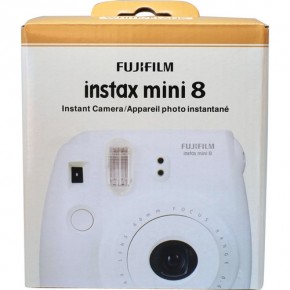   Fuji Instax Mini 8 Instant camera White + Cassette Fuji 10
