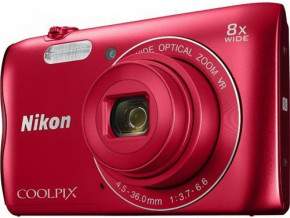  Nikon Coolpix A300 Red + Case + SD8Gb 3
