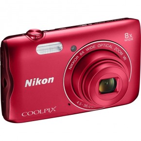   Nikon Coolpix A300 (VNA963E1) Red 3