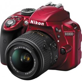  Nikon D3300 + AF-P 18-55VR Red Kit (VBA391K002)
