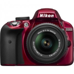  Nikon D3300 + AF-P 18-55VR Red Kit (VBA391K002) 3