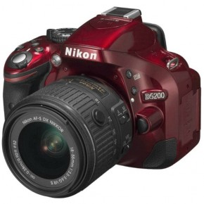  Nikon D5200 Kit 18-55 VR II Red (VBA351K006)