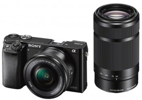  Sony Alpha 6000 16-50mm + 55-210mm Black