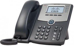 IP- Cisco SB 4 Line IP Phone With Display, PoE and PC Port