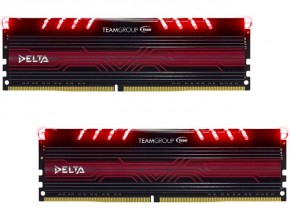   Team DDR4 2x8GB/2400 Delta Red Led (TDTRD416G2400HC15ADC01)