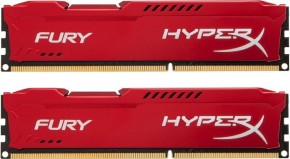  Kingston 16Gb DDR3 1600MHz HyperX Fury Red (2x8GB) (HX316C10FRK2/16)