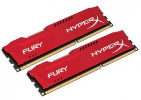  Kingston 16Gb DDR3 1866MHz HyperX Fury Red (2x8GB) (HX318C10FRK2/16) 3