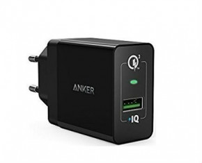    Anker PowerPort+1 QC3.0& PIQ+MicroUSB V3 Black