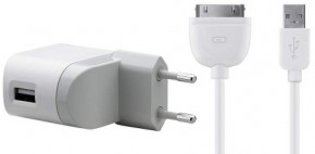   Belkin USB Charger (220V + iPad/iPhone/iPod able, USB 2.1Amp),  (F8Z630CW04)