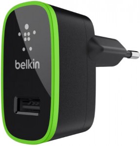   Belkin USB Home Charger (220V, USB 2.1Amp),  (F8J052cwBLK)