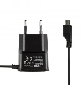   Toto TZS-15 Travel charger MicroUsb 500 mA 1.2m Black