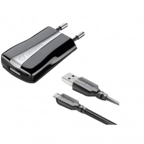  Cellular Line Compact USB Charger KIT Micro USB black (ACHUSBKITMICROUSB2)