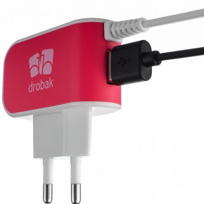    Drobak Cable Charger 220V-USB Rose (905317) 3