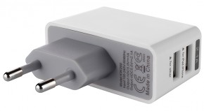    Drobak Dual 220V-USB White/Grey (905313) 3