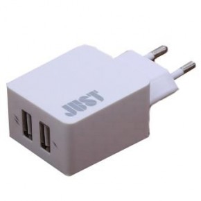    Just Core Dual USB Wall Charger (3.4A/17W, 2USB) White (WCHRGR-CR-WHT)